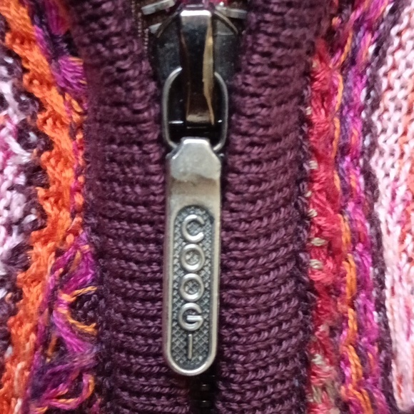 COOGI Women's Cardigan in Red and Orange - Picture 4 of 4